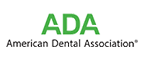 The image is a digital logo with the letters ADA in large, bold white font against a dark background. Below the acronym, there s a horizontal line followed by smaller text that reads AMERICAN ASSOCIATION OF ADULTS WITH DOWN SYNDROME.