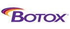 A logo with the word BOTOX in lowercase letters, accompanied by a stylized curved arrow forming a loop above it.